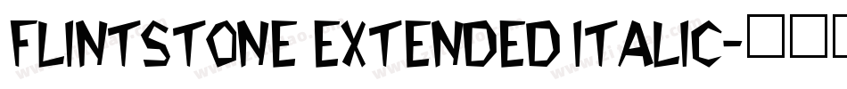 Flintstone Extended Italic字体转换